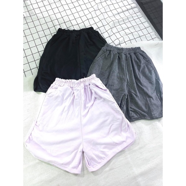 Quần Đùi Nữ Quần Đùi Thể Thao Nữ 4 Màu Unisex Short Thun Ngắn Dáng Rộng Cạp Chun, Sooc Mặc Nhà Phong Cách Hàn Quốc | WebRaoVat - webraovat.net.vn