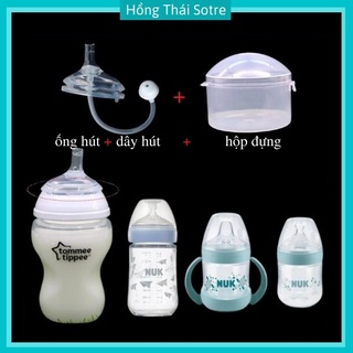 Ống Tập Hút Bình Sữa Tommee Tippee, Nuk Nature Sence