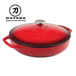 NỒI GANG PHỦ MEN MÀU ĐỎ LODGE 3.71L