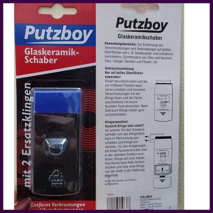 [Nhập Khẩu 100%] Dụng cụ putzboy vệ sinh bếp từ, bếp hồng ngoại - Hàng Đức