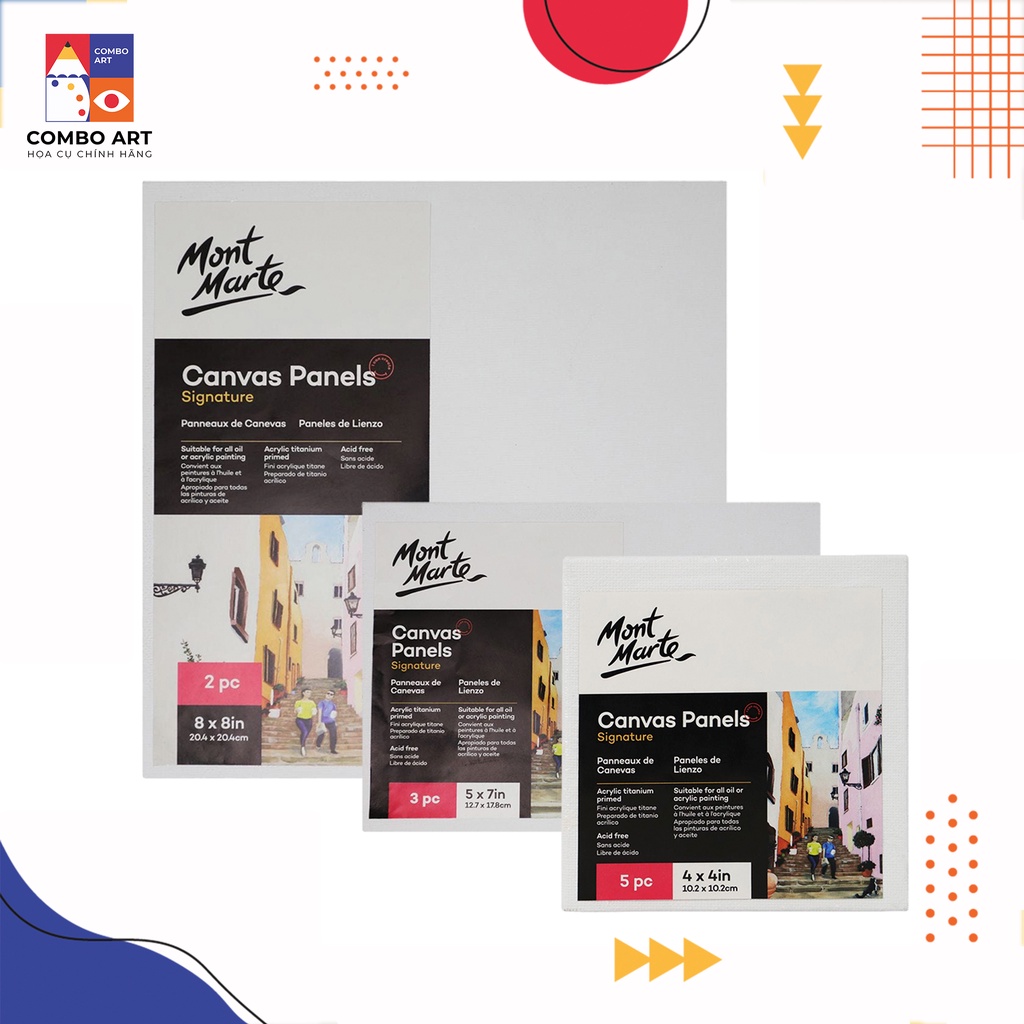 Canvas Panels Mont Marte - Canvas Vẽ Tranh, Toan Vẽ Tranh