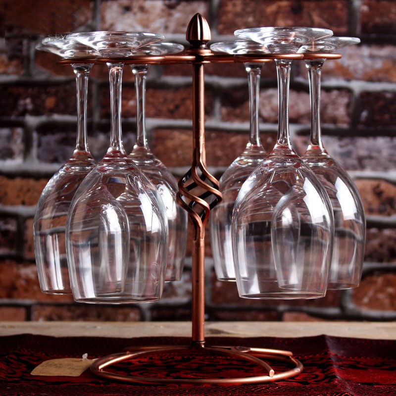 Giá treo ly rượu vang Cao cấp thân thẳng phong cách Bắc Âu Hoài Cổ