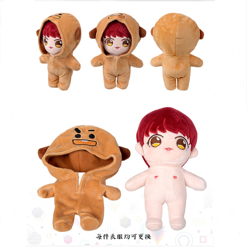 Búp bê nhồi bông hình thành viên nhóm nhạc BTS 20cm