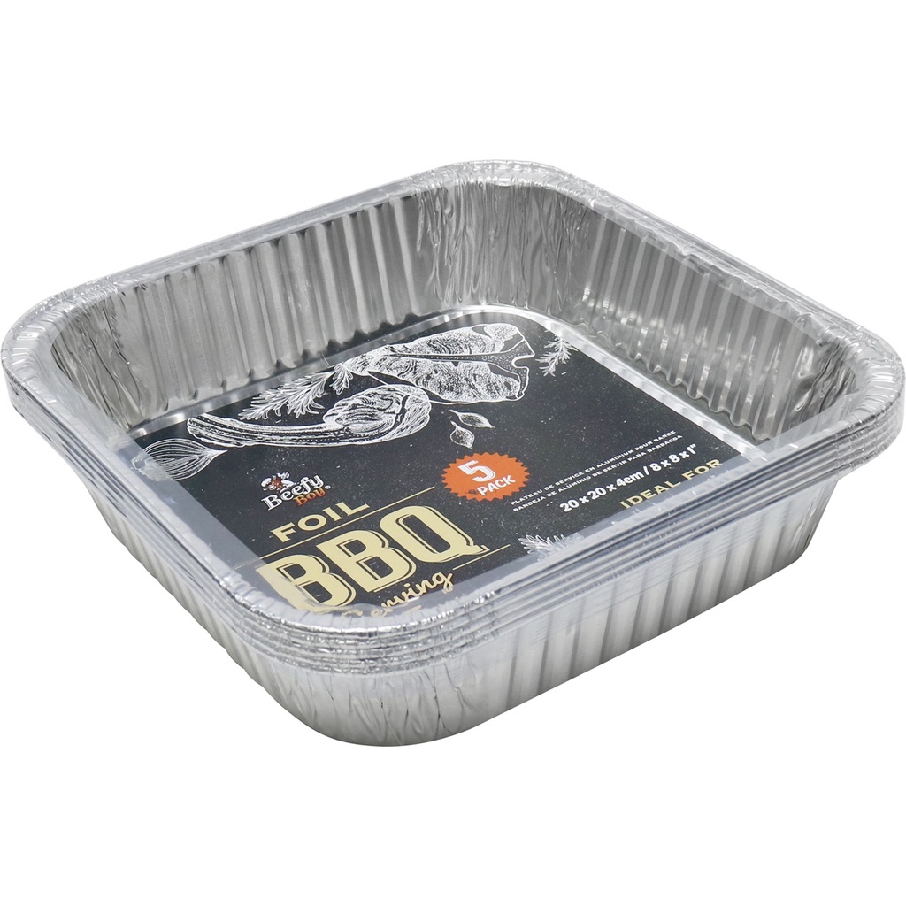 Khay Giấy Bạc Bbq 5 Cái/Bộ Uncle Bills KC0476