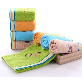 Khăn tắm cho bé nhiều màu sắc hình động vật dễ thương 25cm x 50cm