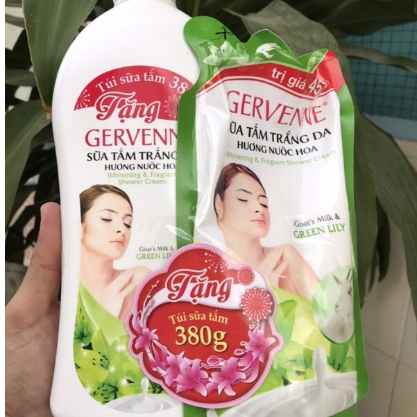 Sữa tắm gervenne 900g ( tặng kèm túi nhỏ)