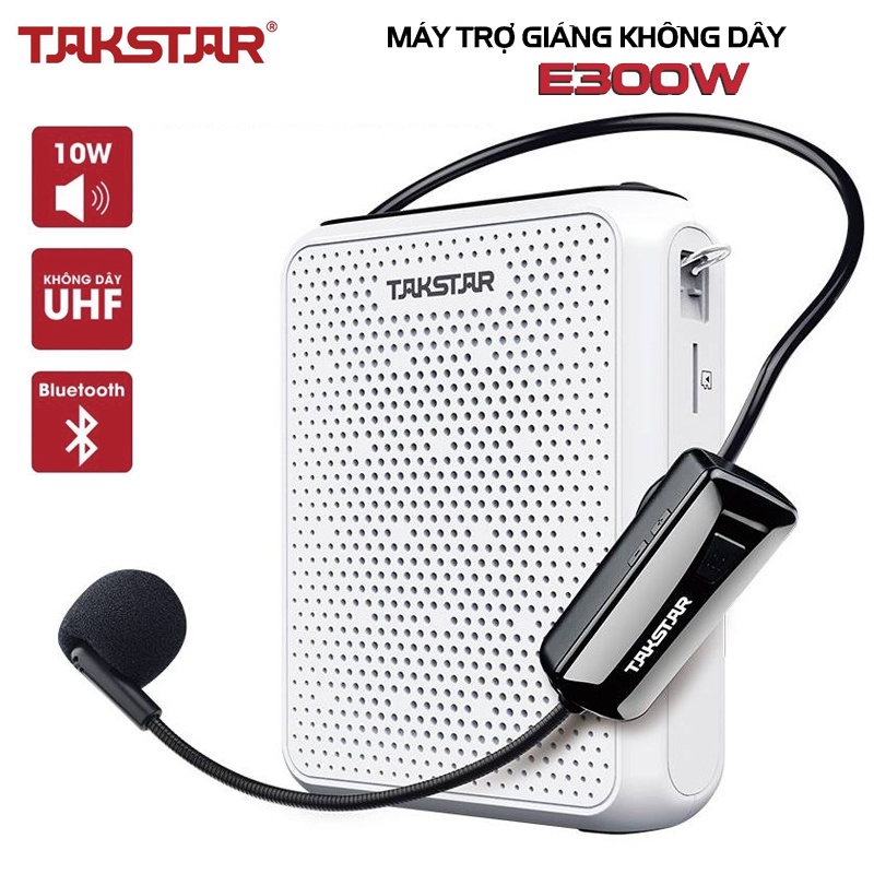 TAKSTAR E300W loa trợ giảng không dây có Bluetooth, công suất 10W, Bảo hành 1 năm