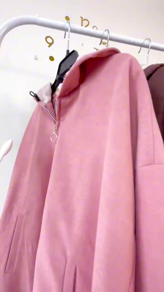 Áo khoác nữ nhung lì 2 lớp form rộng có mũ tay bồng nhiều màu basic, Áo khoác nữ nhung tăm, gân dáng Oversize from rộng | BigBuy360 - bigbuy360.vn