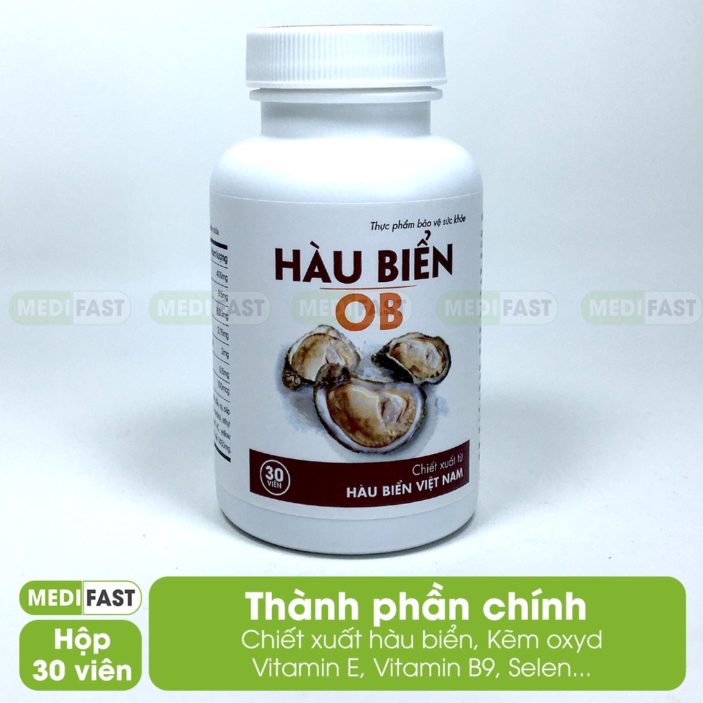Tinh hàu biển OB - Có tem tích điểm 6h tặng 1h giúp tăng cường sinh lý nam giới, tăng testosterone thành phần hàu biển