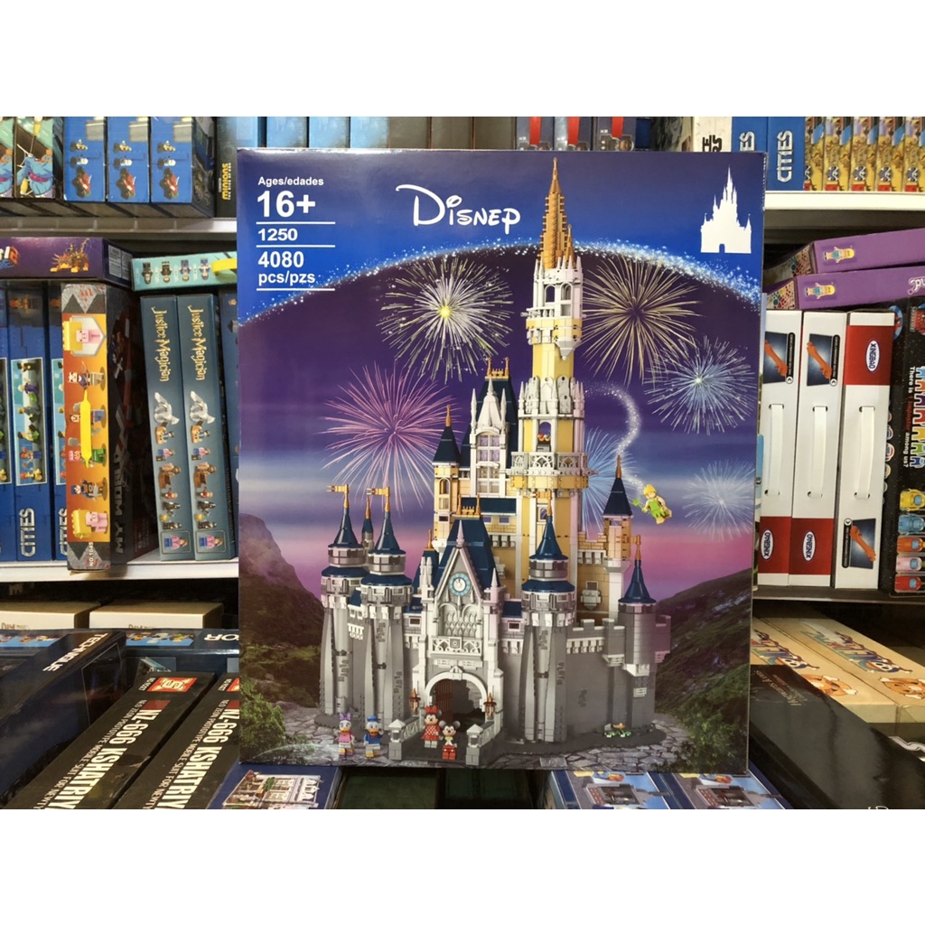 Đồ Chơi Xếp Hình Leji 1250 Tòa Lâu Đài Disney Castle 4080 Mảnh