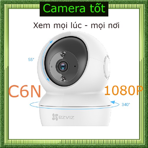 Camera Ezviz C6N 1080P (A0-1C2WFR) Có Cổng LAN- Quay 360 độ theo dõi chuyển động | BigBuy360 - bigbuy360.vn
