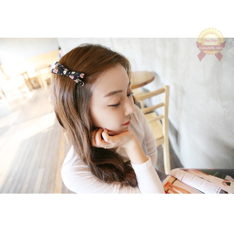 Kẹp tóc hình nơ đan chéo Hàn Quốc dễ thương – Nhiều màu PKTT108SP1