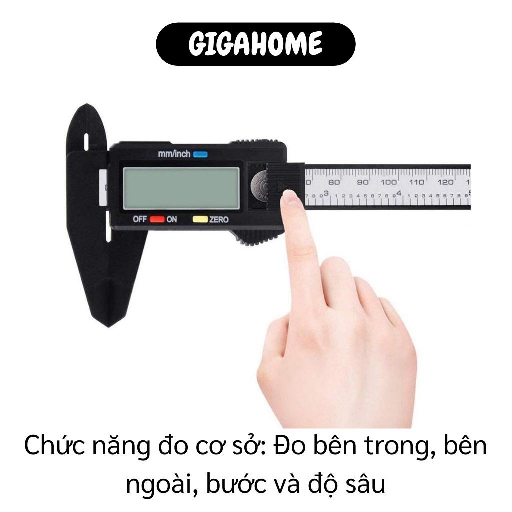 Thước Điện Tử GIGAHOME Thước Kẹp Kỹ Thuật Số Vernier Caliper Đo Đường Kính Sợi Nhựa 6232