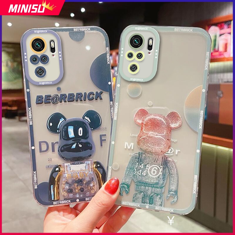 Ốp Điện Thoại Silicon Hình Gấu Dễ Thương Cho Xiaomi Redmi 12C 10 10C 10A 9 9A 9C 9T Note 11 10 9 Pro 11S 10S 9S