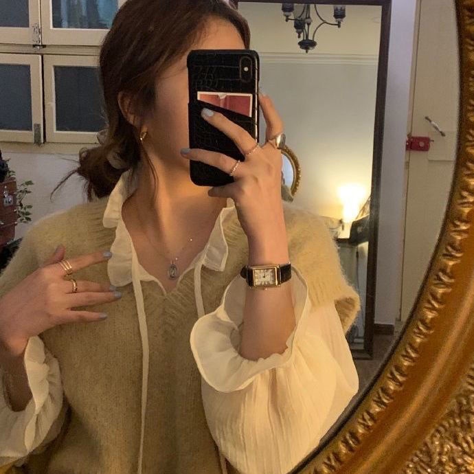 Áo Sơ Mi Chiffon Tay Dài Dáng Rộng Phong Cách Thời Trang Hàn Quốc Mới Dành Cho Nữ 2022