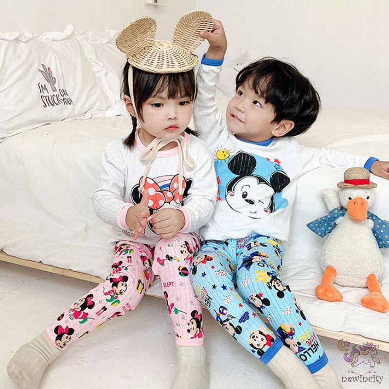 Set Áo Thun Tay Dài &amp; Quần Dài Dành Cho Bé