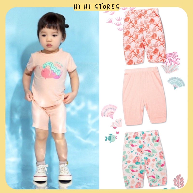 Chaang quần legging lửng cotton mùa hè cho bé gái Sea SS2022D01