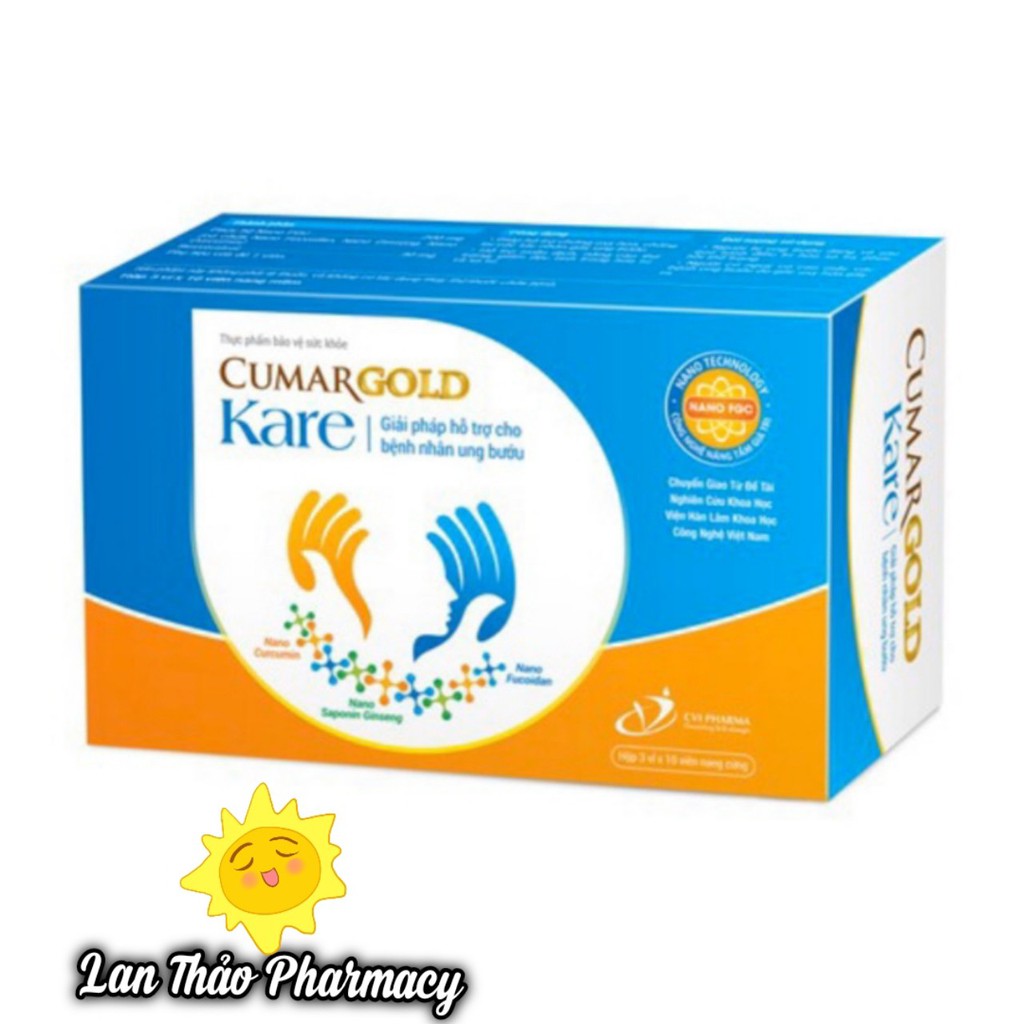 Cumargold Kare hộp 30 viên hỗ trợ cho bệnh nhân ung bướu