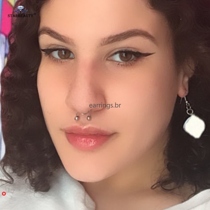 Phụ kiện khuyên giả kẹp mũi làm đẹp dành cho nam và nữ