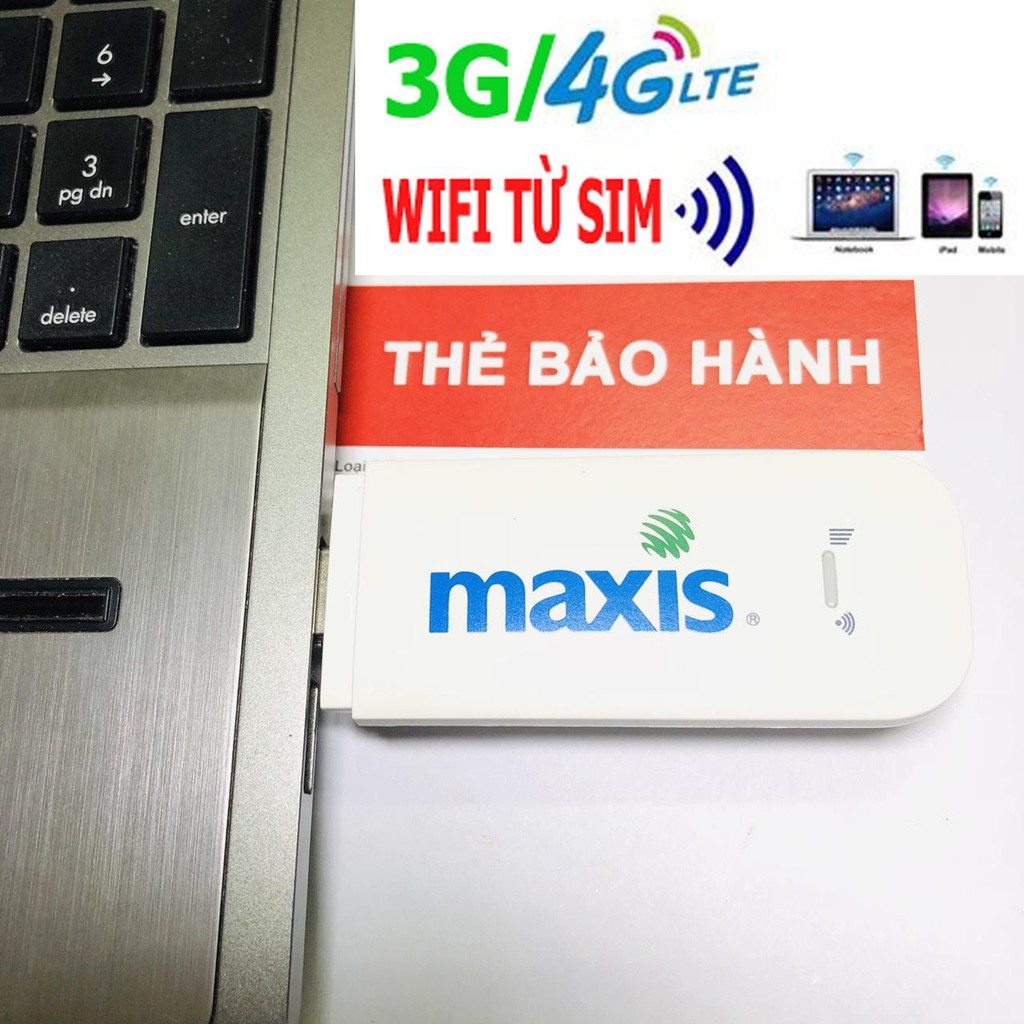 DCOM 3G PHÁT WIFI TỪ SIM 3G 4G MAXIS ZTE MF70, ĐA MẠNG, SIÊU TỐC