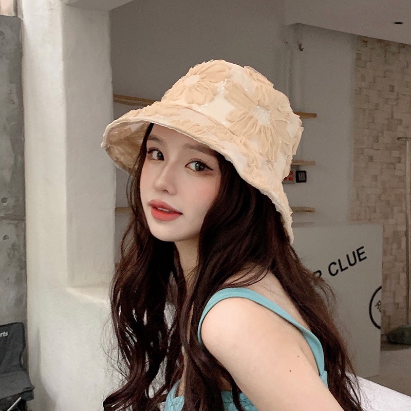Nón Bucket Ren Thời Trang Xuân Thu Mẫu Mới 2021 Dễ Phối Đồ Phong Cách ins Dành Cho Nữ
