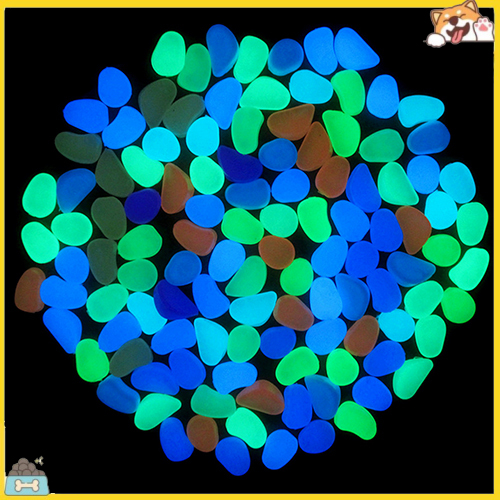 Bộ 10 viên sỏi nhân tạo phát sáng dùng để trang trí hồ cá