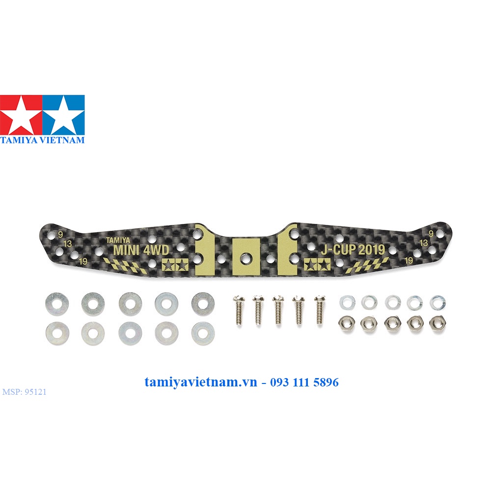 95121 Phụ Kiện mô hình xe đua lắp ráp Mini 4WD HG CARBON MULTI ROLLER SETTING STAY  J-CUP 2019