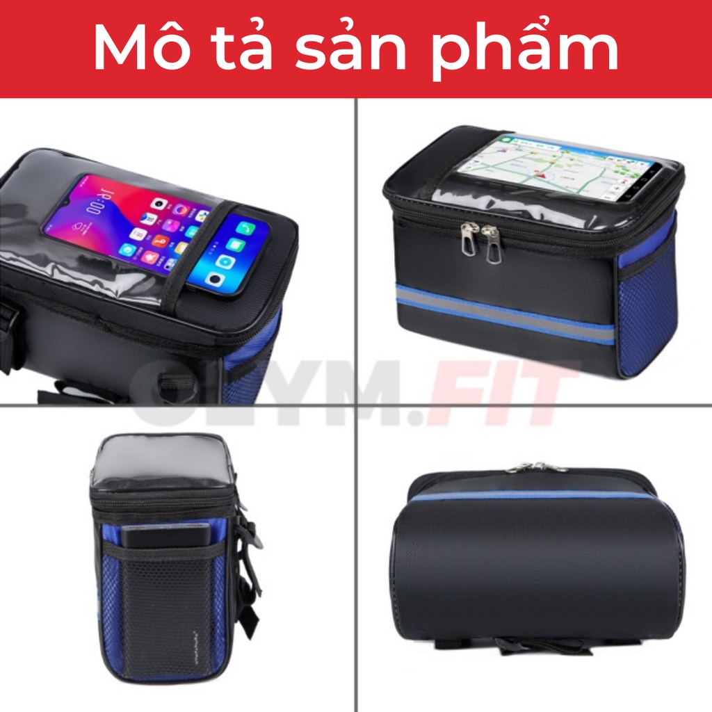 Túi đựng đồ đi xe đạp - Túi gắn tay lái xe đạp dung tích lớn không thấm nước