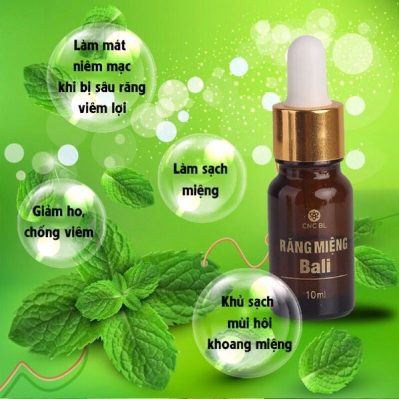 Răng miệng Bali 10ml ngừa sâu răng, trắng răng, viêm lợi, nhiệt miệng