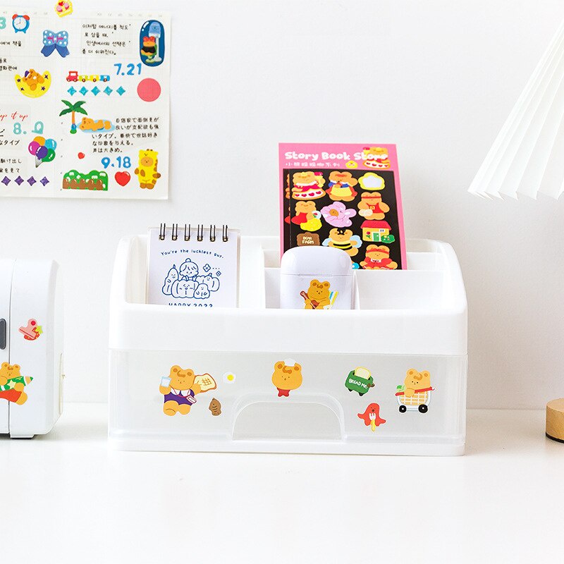 Set 2 tờ miếng dán trang trí họa tiết hoạt hình dễ thương