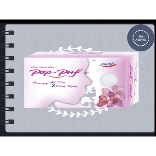 BÔNG TẨY TRANG POP-PUF 2 CÔNG DỤNG (100pcs)