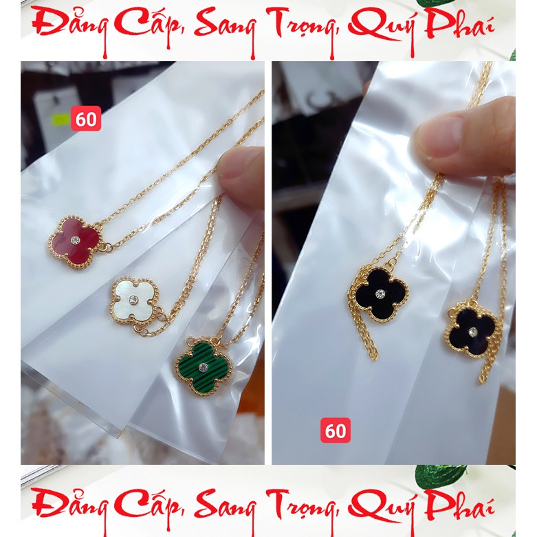 Dây chuyền nữ titan cao cấp hình hoa 4 cánh siêu đẹp, bền màu, hợp thòi trang, dễ phối đồ
