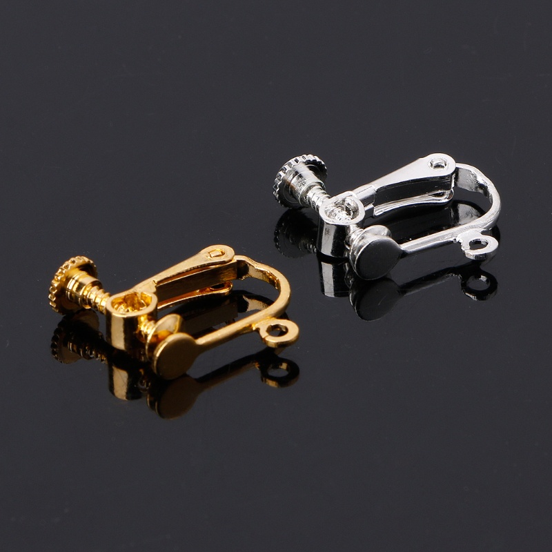 Bông Tai Chuyển Đổi Dạng Kẹp Không Cần Xỏ Lỗ Kèm Miếng Đệm