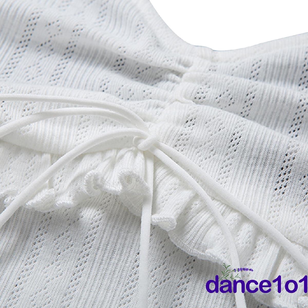 Áo Lửng Hai Dây Cổ Chữ V Quyến Rũ Dành Cho Nữ