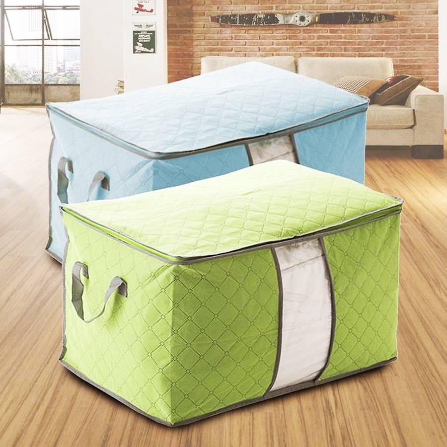 Túi vải đựng quần áo, túi vải đựng chăn màn, đồ dùng cỡ lớn chống ẩm mốc