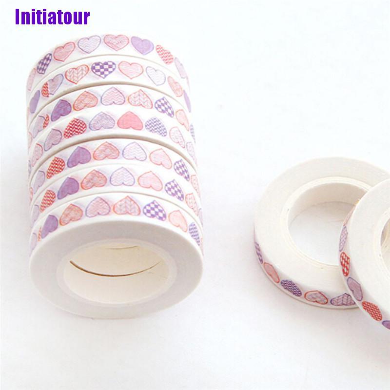 Cuộn Băng Keo Trang Trí Washi 7mm X 10m