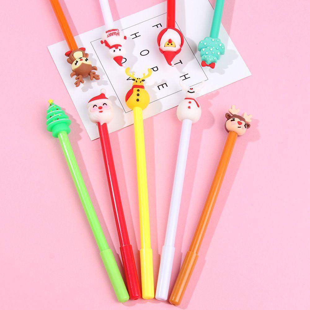 CHOOKEY Bút Mực Đen Họa Tiết Giáng Sinh Sáng Tạo