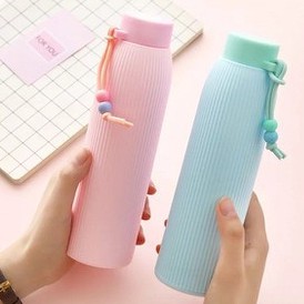 BÌNH ĐỰNG NƯỚC, CÀ PHÊ, TRÀ SỮA, BÌNH PHA TRÀ VỎ GÂN SỌC HÀN QUỐC GIỮ NHIỆT TỐT - BÌNH GIỮ NHIỆT ĐA SẮC CHẤT LƯỢNG CAO