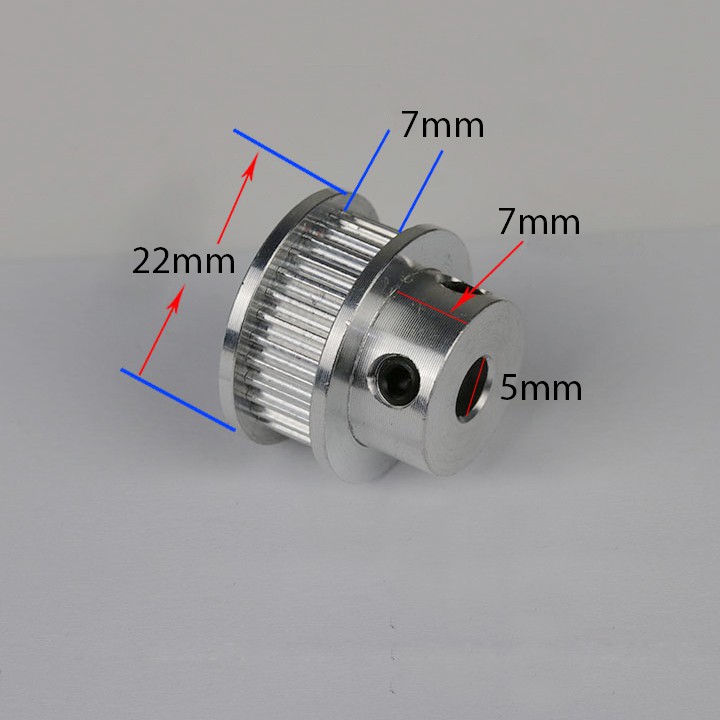 Pulley Chuyền Chuyển Động Trục 5mm - 30 Răng
