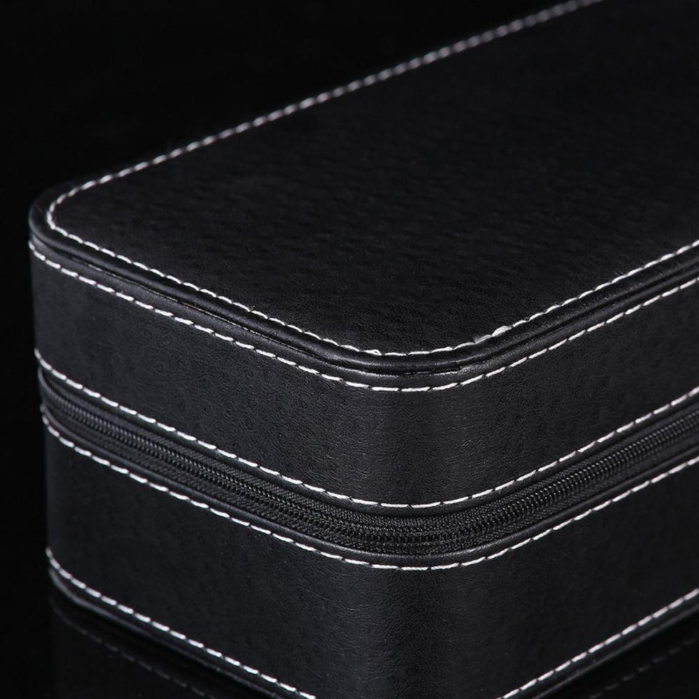 Hộp Đựng Đồng Hồ Đeo Tay Bằng Da Pu 6 Ngăn Kích Thước Nhỏ Gọn Thời Trang Cổ Điển Dành Cho Đi