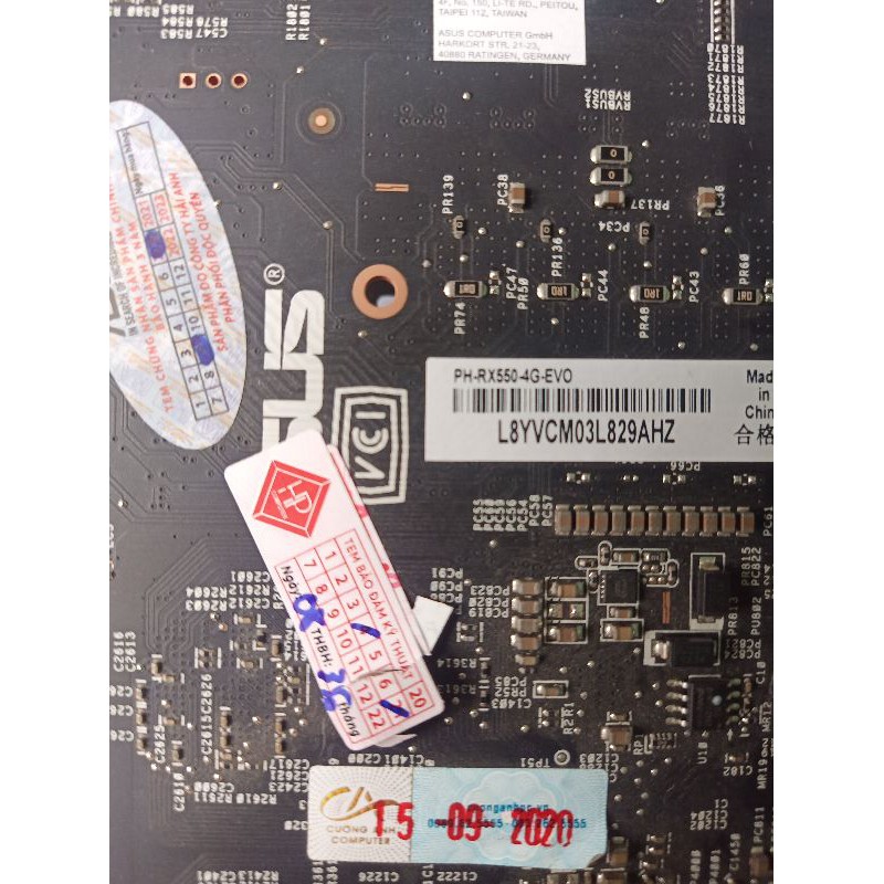 VGA ASUS Phoenix Radeon RX 550 4GB GDDR5 (PH-RX550-4G-EVO)
