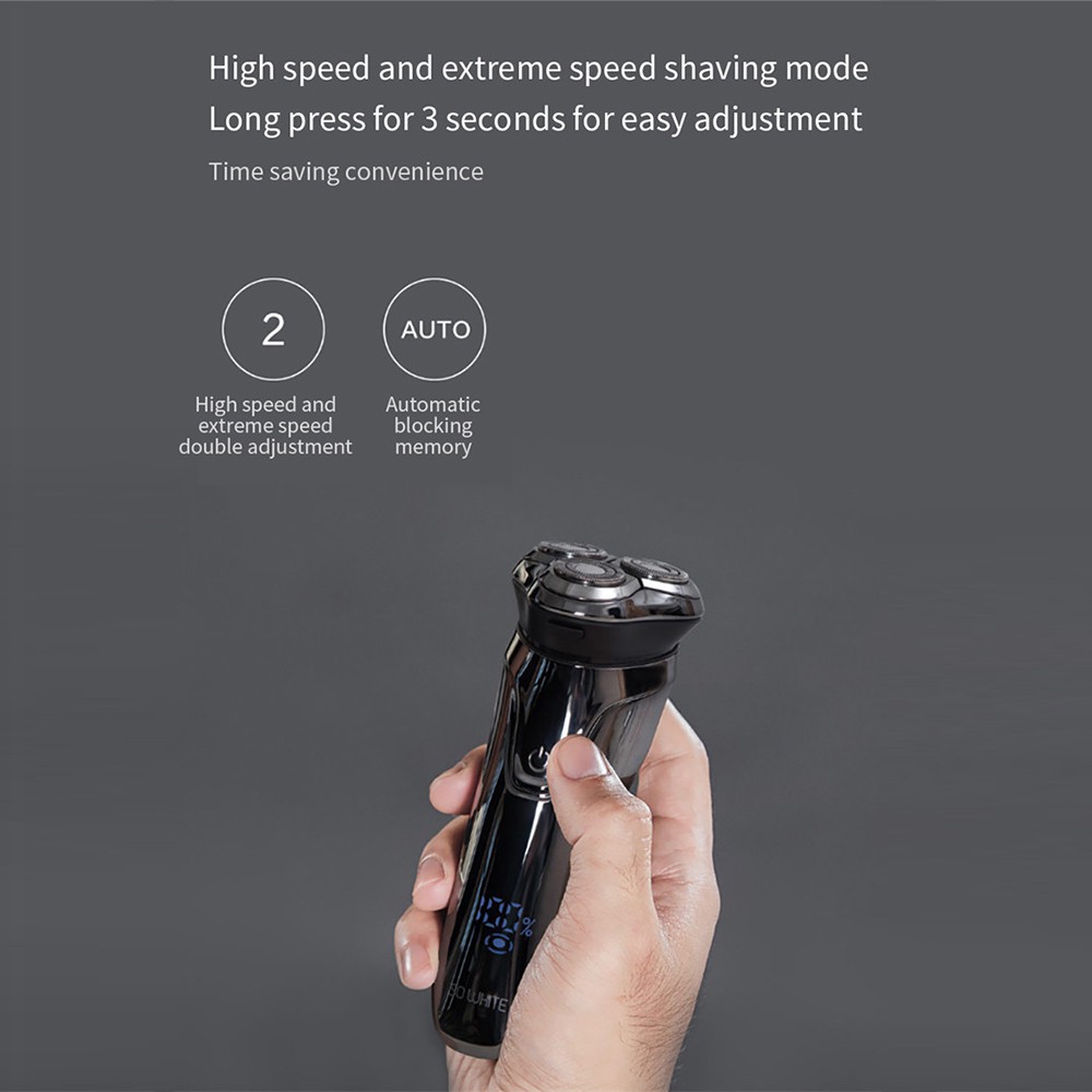 Xiaomi Soocas PinJing(So White) 3D Smart Control USB Charging Electric Shaver Blocking Protection