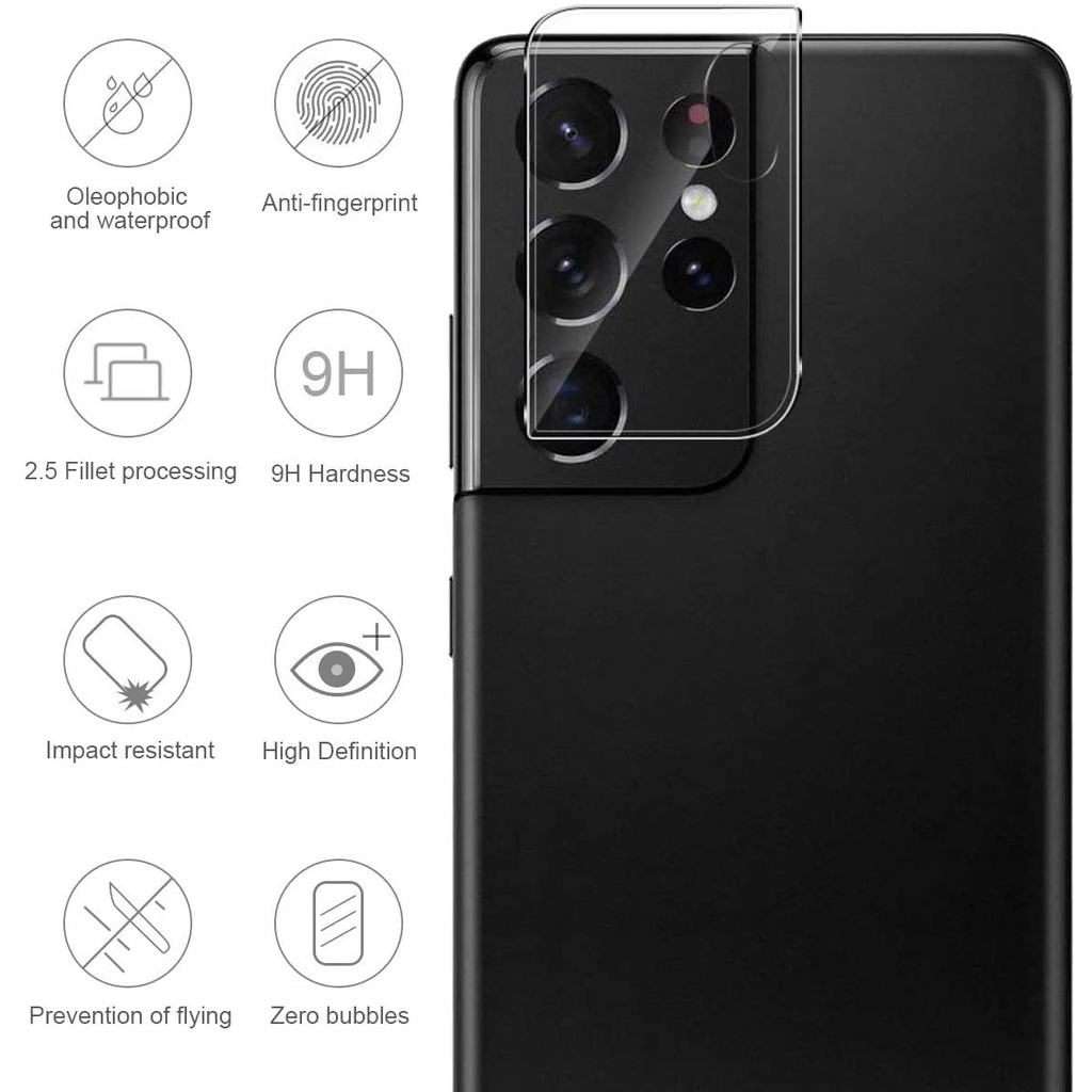 Kính Cường Lực Bảo Vệ Camera Sau Điện Thoại Samsung Galaxy S21 Ultra 9h