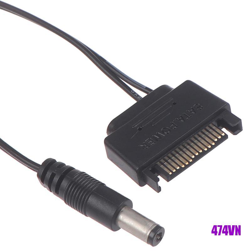 1 Dây Cáp Nguồn Sata Đầu Đực Sang Dc 5.5x2.1mm 12v 20cm | BigBuy360 - bigbuy360.vn
