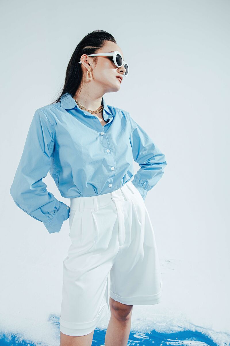 CCHAT Quần sooc dáng suông đỉa to