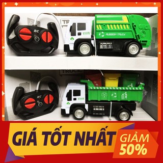 ✅FREESHIP 50K✅Đồ Chơi Xe Rác Điều Khiển Từ Xa Có 2 Mẫu Xanh Lá Đặc Trưng, Đèn Pha Sáng, Di Chuyển Nhanh Siêu Cấp Cao Cấp