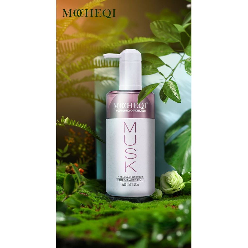 Dầu xả Phục Hồi Hư Tổn Nuôi Dưỡng Tóc MOCHEQI MUSK Hydrolyzed Collagen