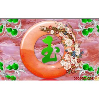 TRANH DÁN TƯỜNG 3D GIẢ NGỌC