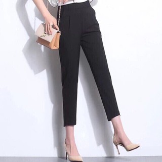 Quần baggy đai khuyên D công sở cao cấp
