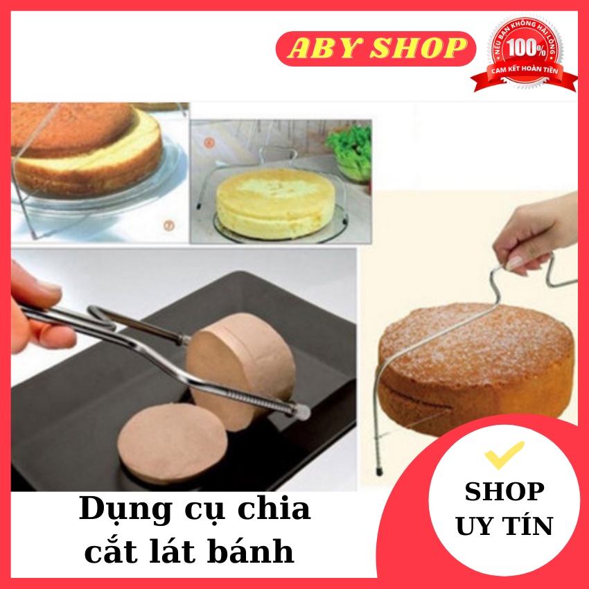 Dụng cụ chia cắt lát bánh ⚡ CAO CẤP ⚡ dụng cụ Cake Leveler tiện dụng, có nhiều nấc chia để điều chỉnh